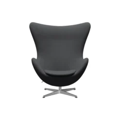 Ægget™ 3316 loungestol, Christianshavn 1172 grey uni/satin brushed aluminium