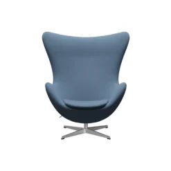 Ægget™ 3316 loungestol, Christianshavn 1152 light blue/satin brushed aluminium