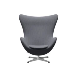 Ægget™ 3316 loungestol, Christianshavn 1171 light grey/satin brushed aluminium