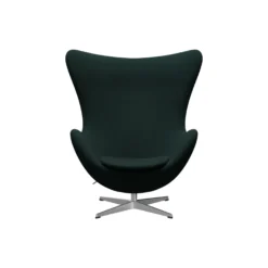 Ægget™ 3316 loungestol, Christianshavn 1161 dark green/satin brushed aluminium