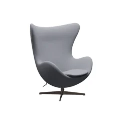 Ægget™ 3316 loungestol, Christianshavn 1160 dark green uni/satin brushed aluminium