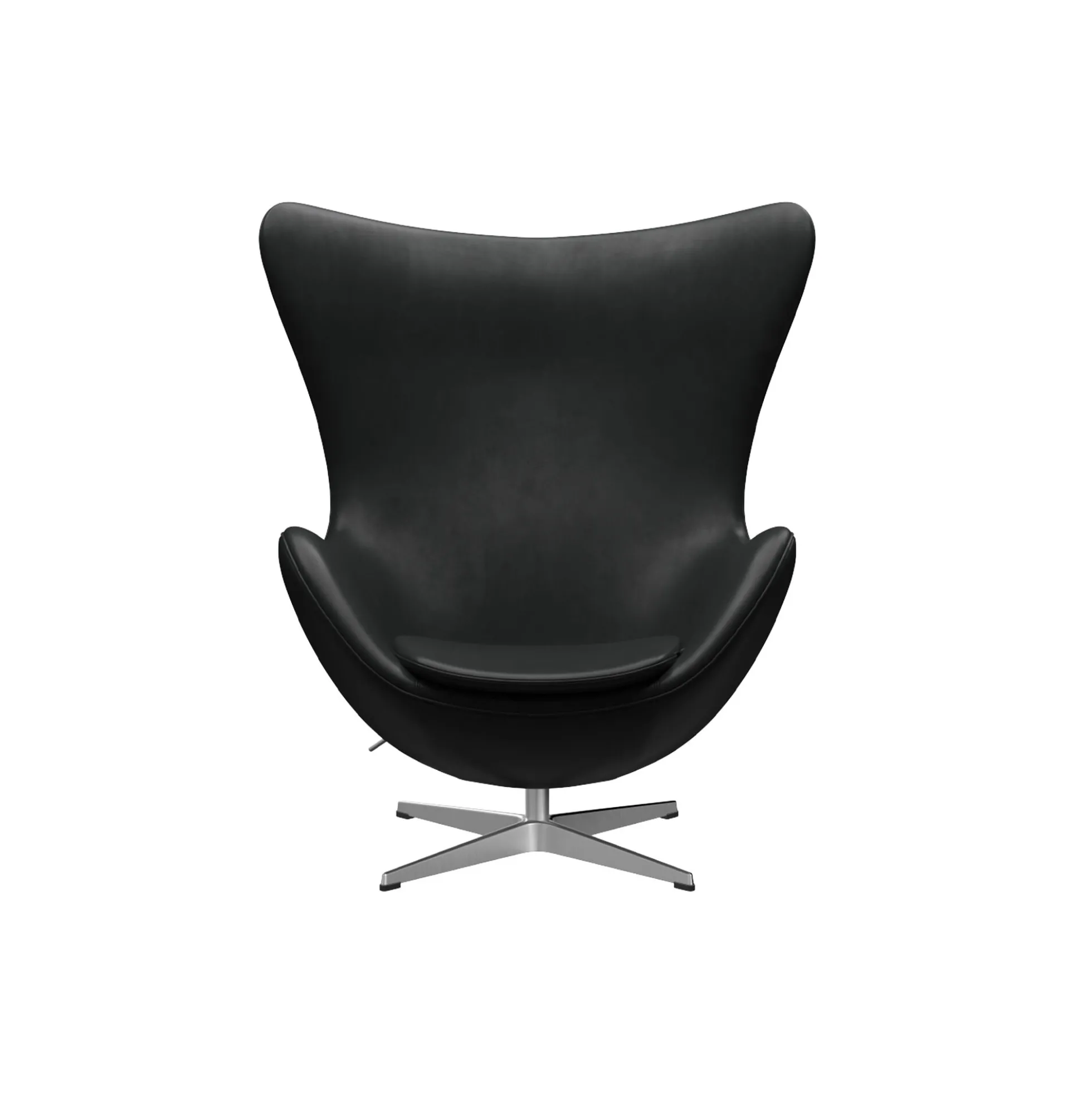 Ægget™ 3316 loungestol, Grace black/satin brushed aluminium