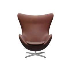 Ægget™ 3316 loungestol, Grace chestnut/satin brushed aluminium