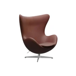Ægget™ 3316 loungestol, Grace chestnut/satin brushed aluminium