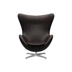 Ægget™ 3316 loungestol, Grace dark brown/satin brushed aluminium