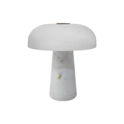 Glossy Mini Portable bordlampe, hvid