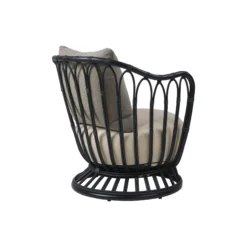 Grace Outdoor Lounge Chair, black