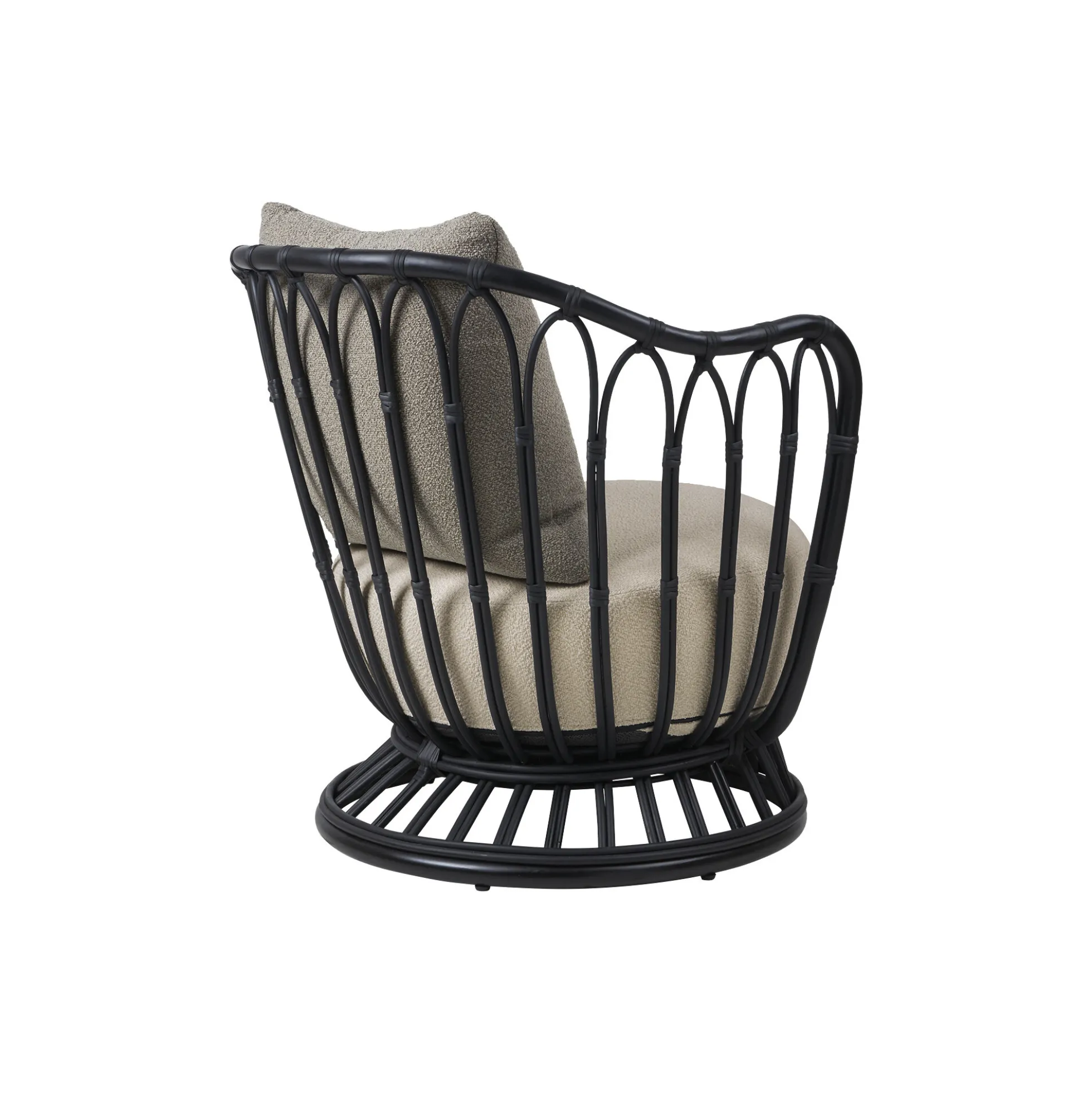 Grace Outdoor Lounge Chair, black