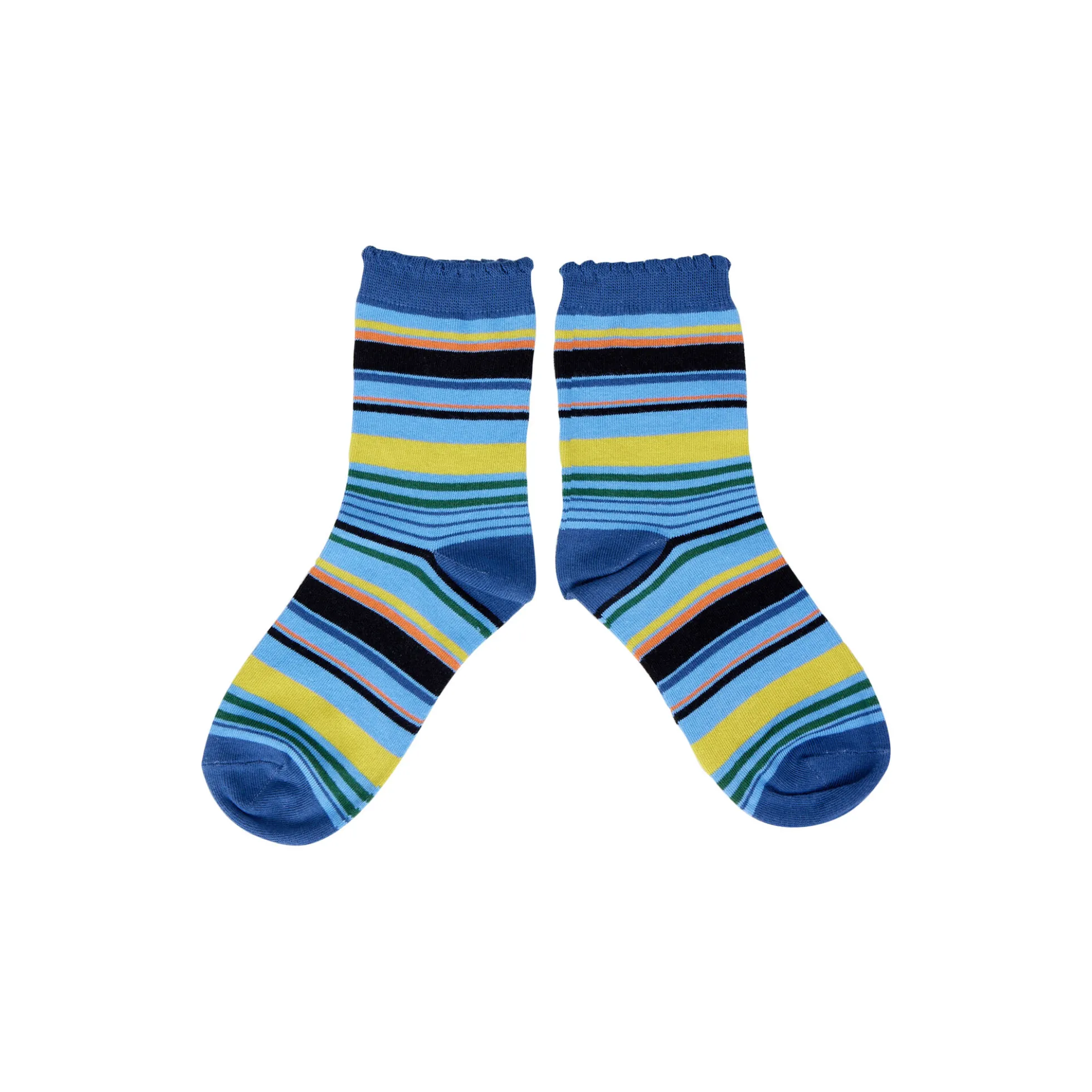 GRAPHIC STRIPES strømper, blue