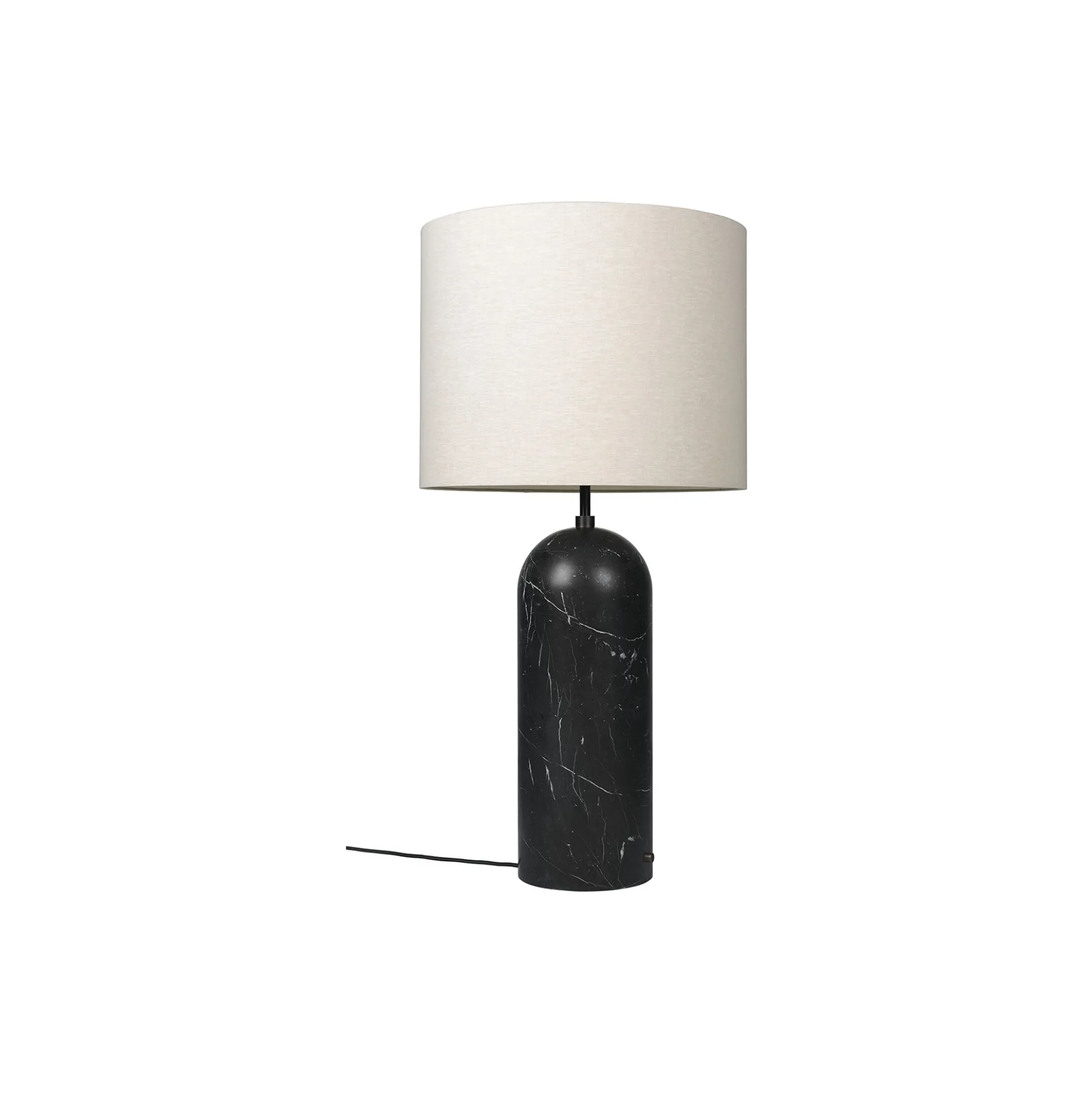 Gravity XL Floor Lamp, black marble/canvas