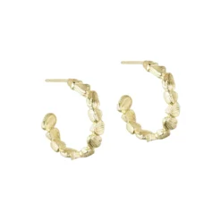 Gretha hoops Large, forgyldt