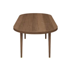 GROOVE COFFEE TABLE OVAL, oiled walnut