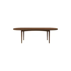 GROOVE COFFEE TABLE OVAL, oiled walnut