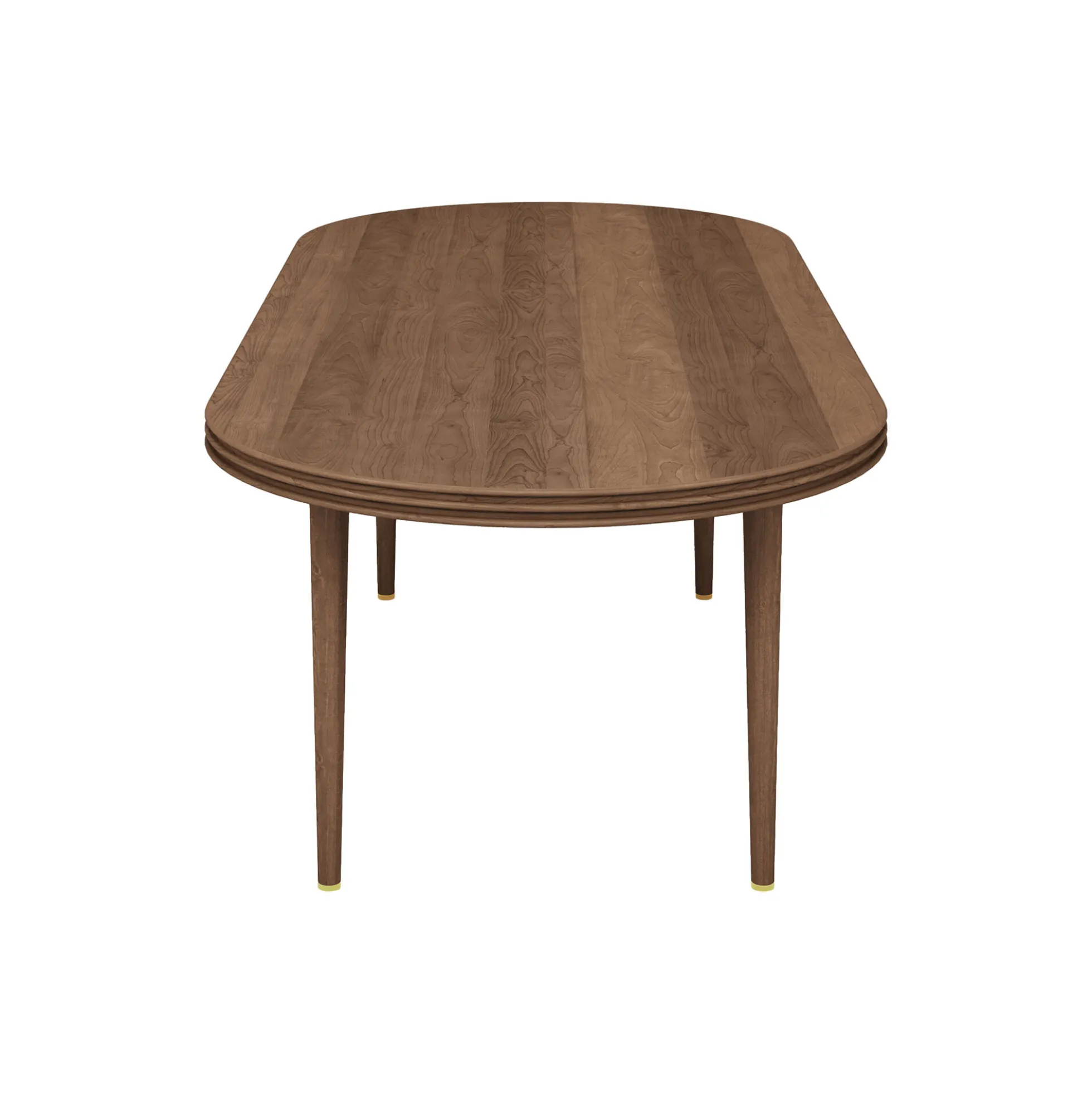GROOVE COFFEE TABLE OVAL, oiled walnut
