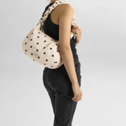 GroundMBG Bag Recycled, polka dot, creme