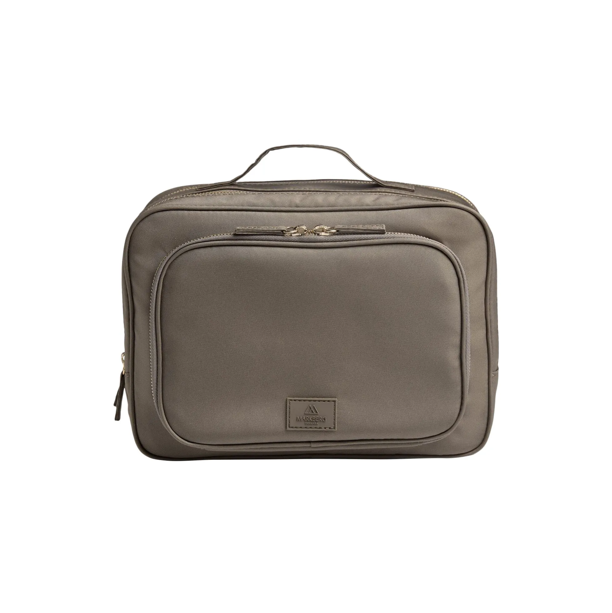 GuardMBG Toiletry Bag Rec., walnut w/gold