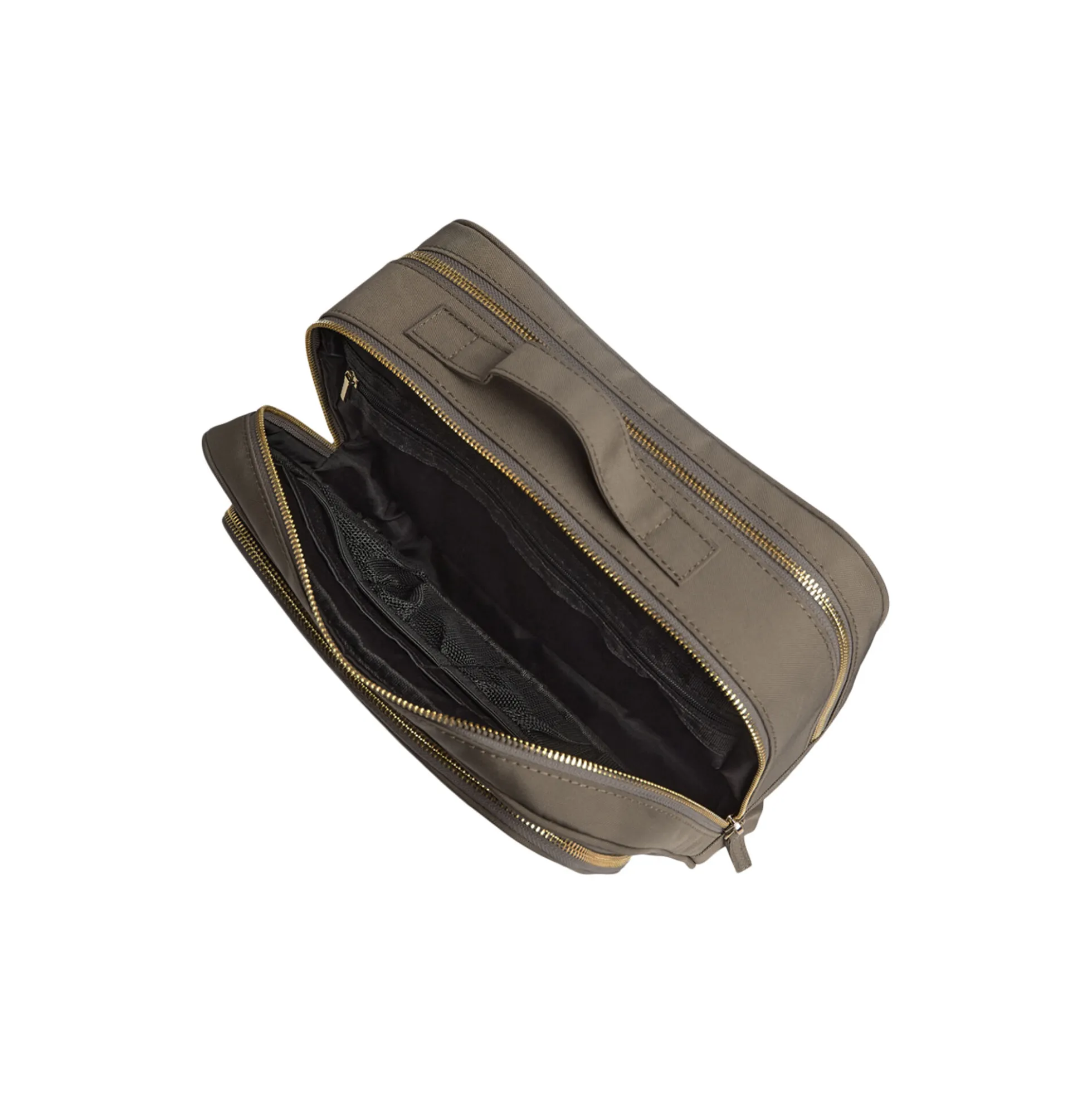 GuardMBG Toiletry Bag Rec., walnut w/gold