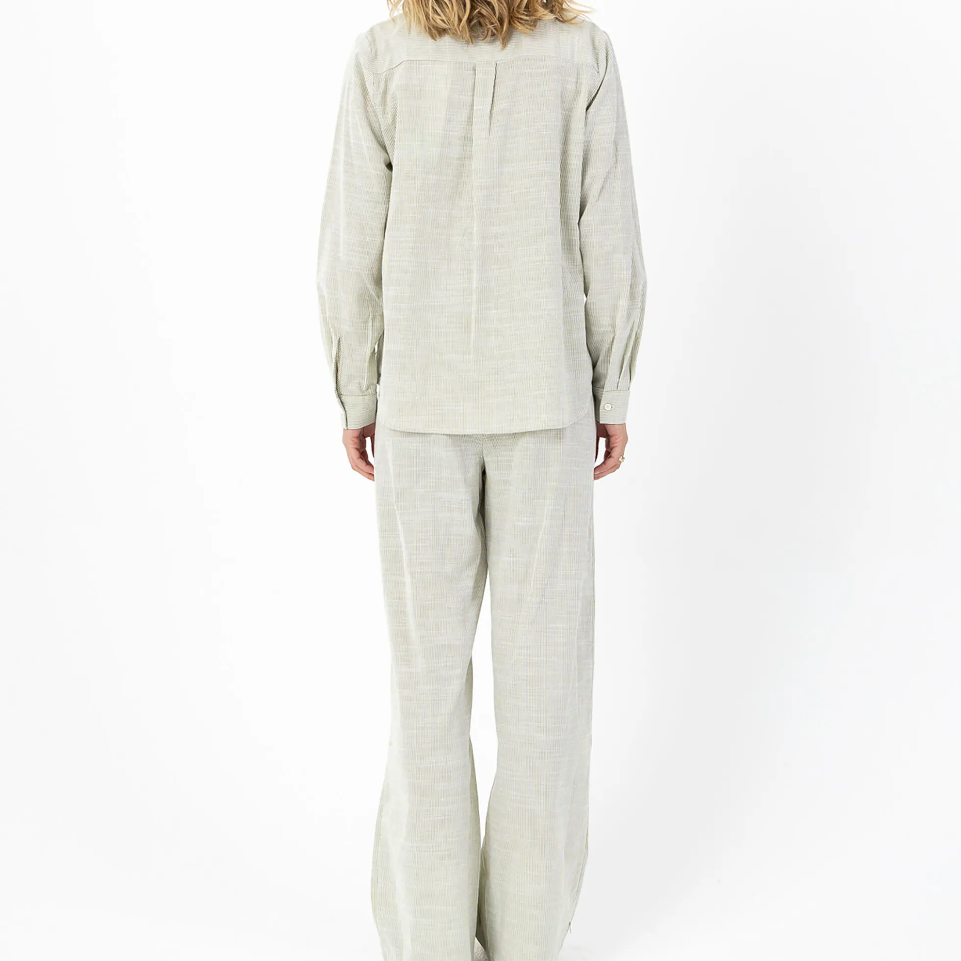 GWEN long pants, green stripe