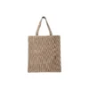 HANNESW TOTE BAG, brown striped