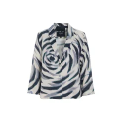 Harukaze a-formet jakke, zebra rose