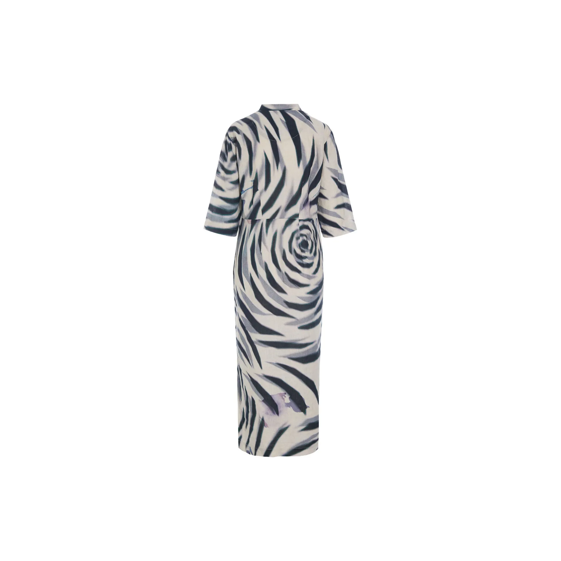 Harukaze lang kjole, zebra rose