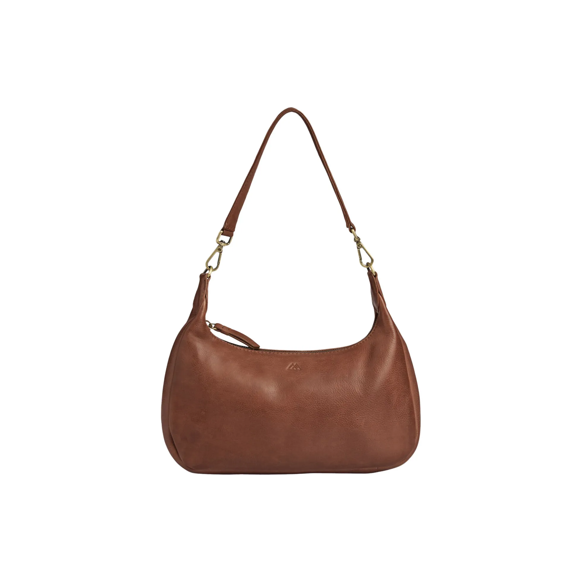 HaydenMBG Crossb. Bag Soft V., cognac w/br. gold