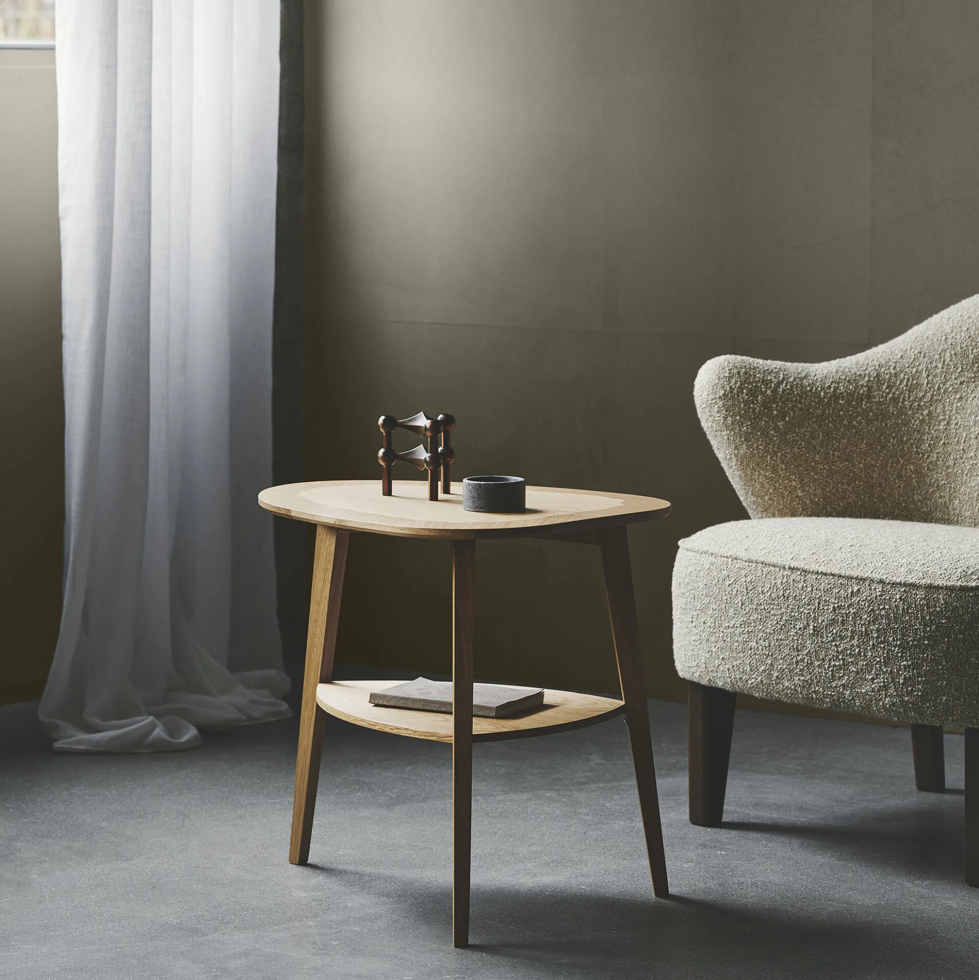 Heart Table, naturolieret eg