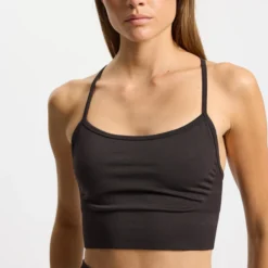 Hilde Seamless sports bra, almost black