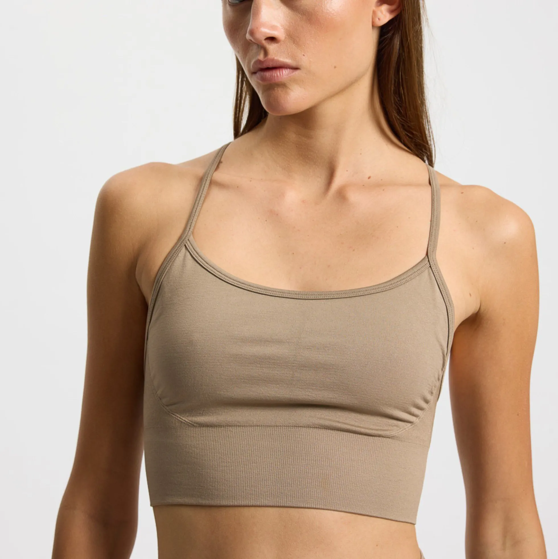 Hilde Seamless sports bra, mocha