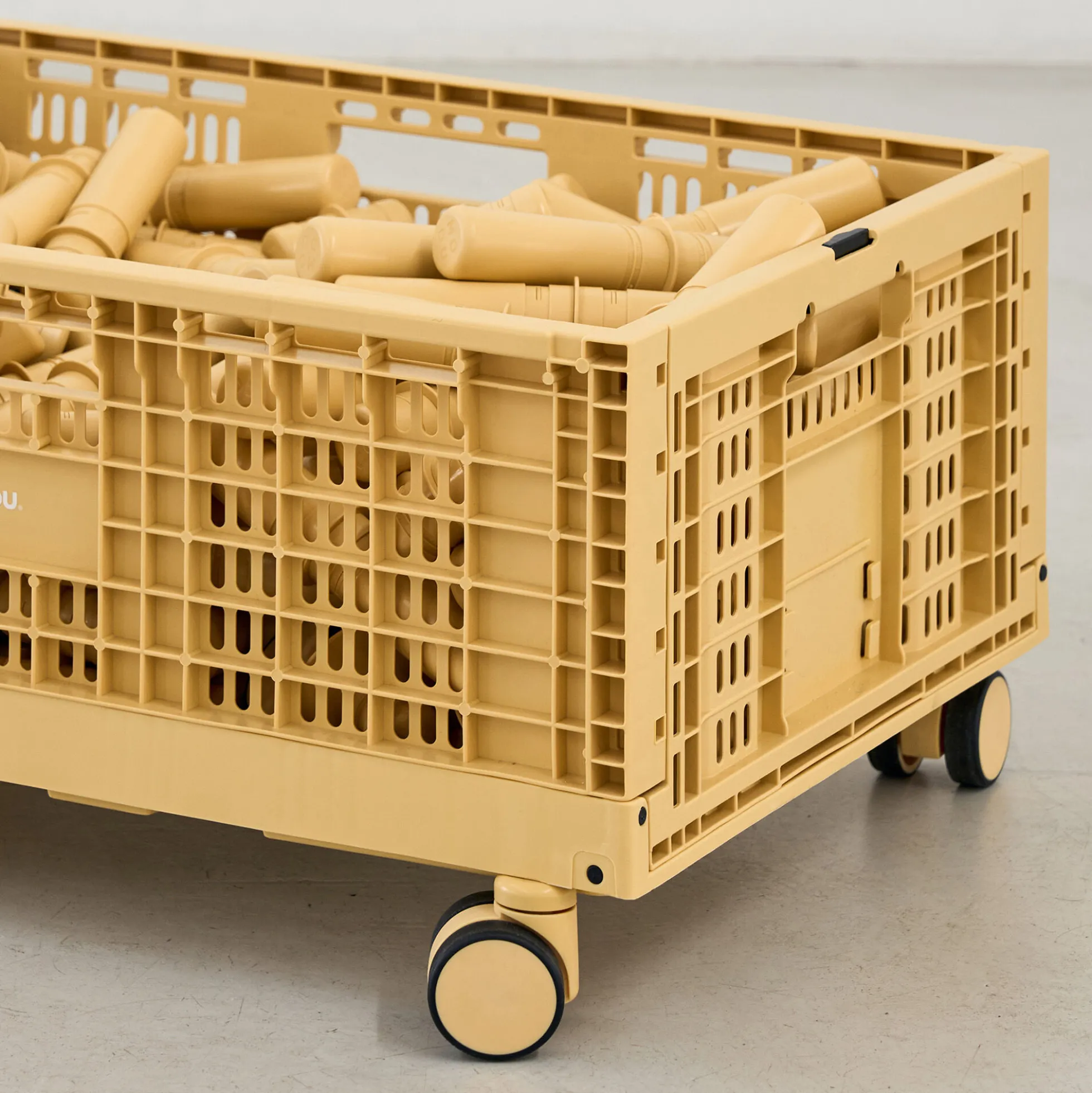 Hjul til opbevaringskasse, honey yellow