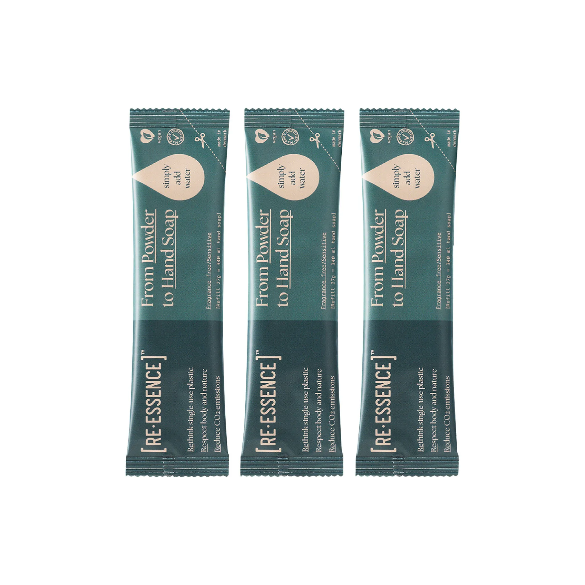Håndsæbe refill-sæt 3 stk., parfumefri/sensitiv