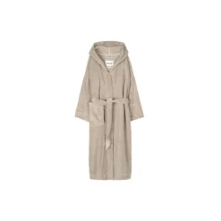 Hooded Bathrobe Terry, dried linen