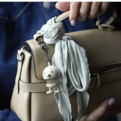 Hoptimist Bumble Bag charm, latte