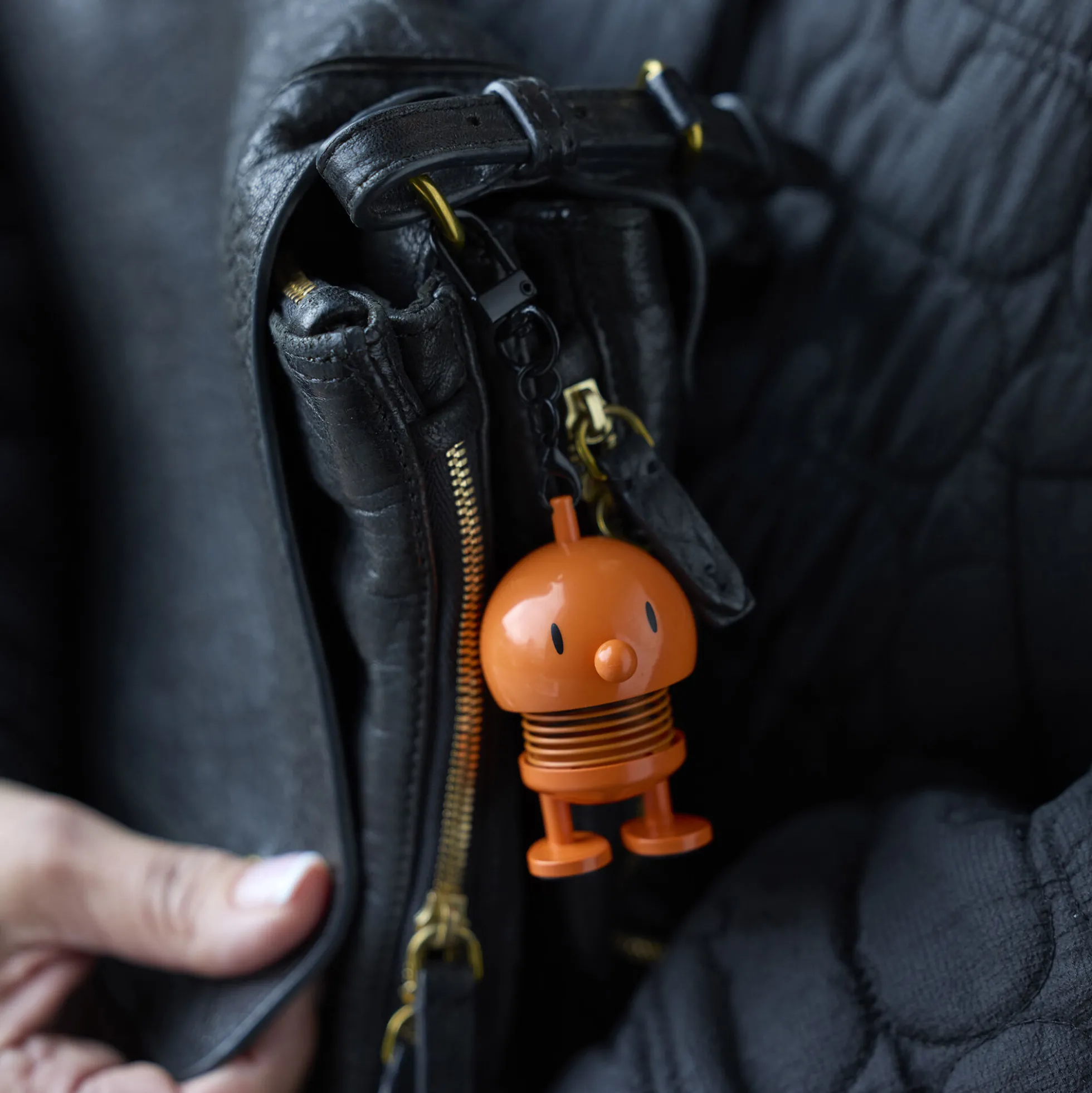 Hoptimist Bumble Bag charm, orange