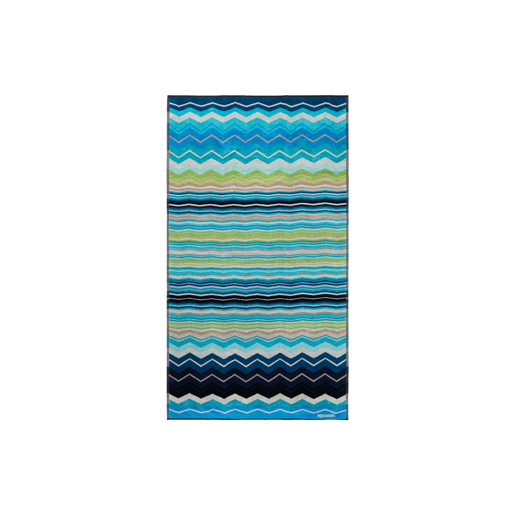 Hugo strandhåndklæde, 170 turquoise multicolor