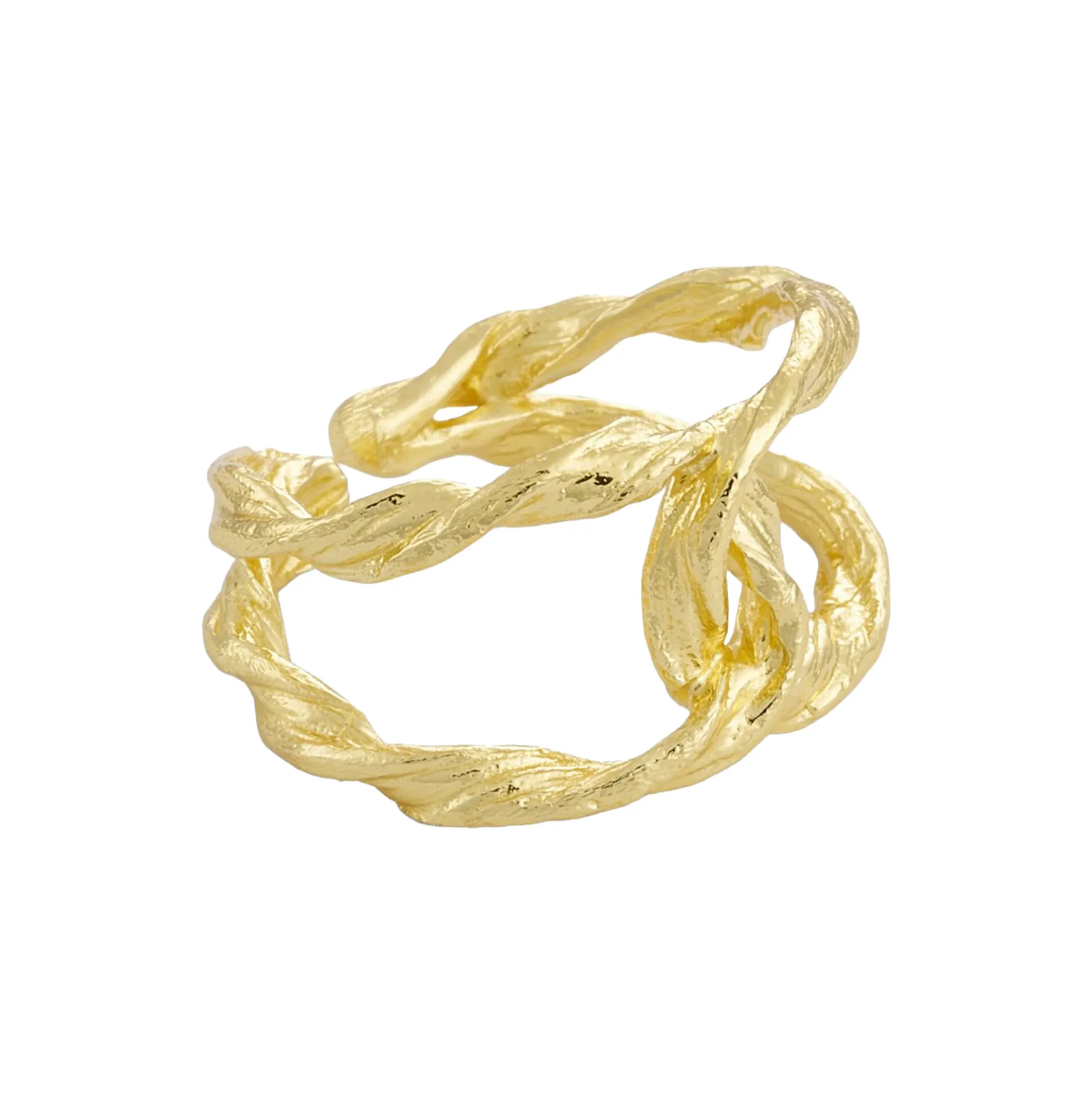 Idun Double Ring, forgyldt
