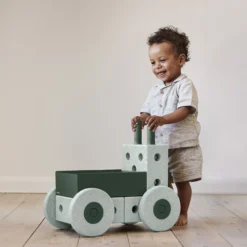 3-i-1 Gåvogn, ocean mint/forest green