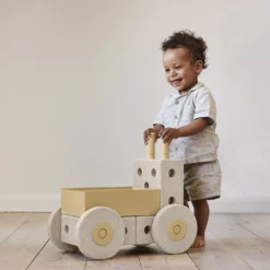 3-i-1 Gåvogn, sand grey/honey yellow