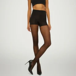 Individual 10 control top Tigh, black