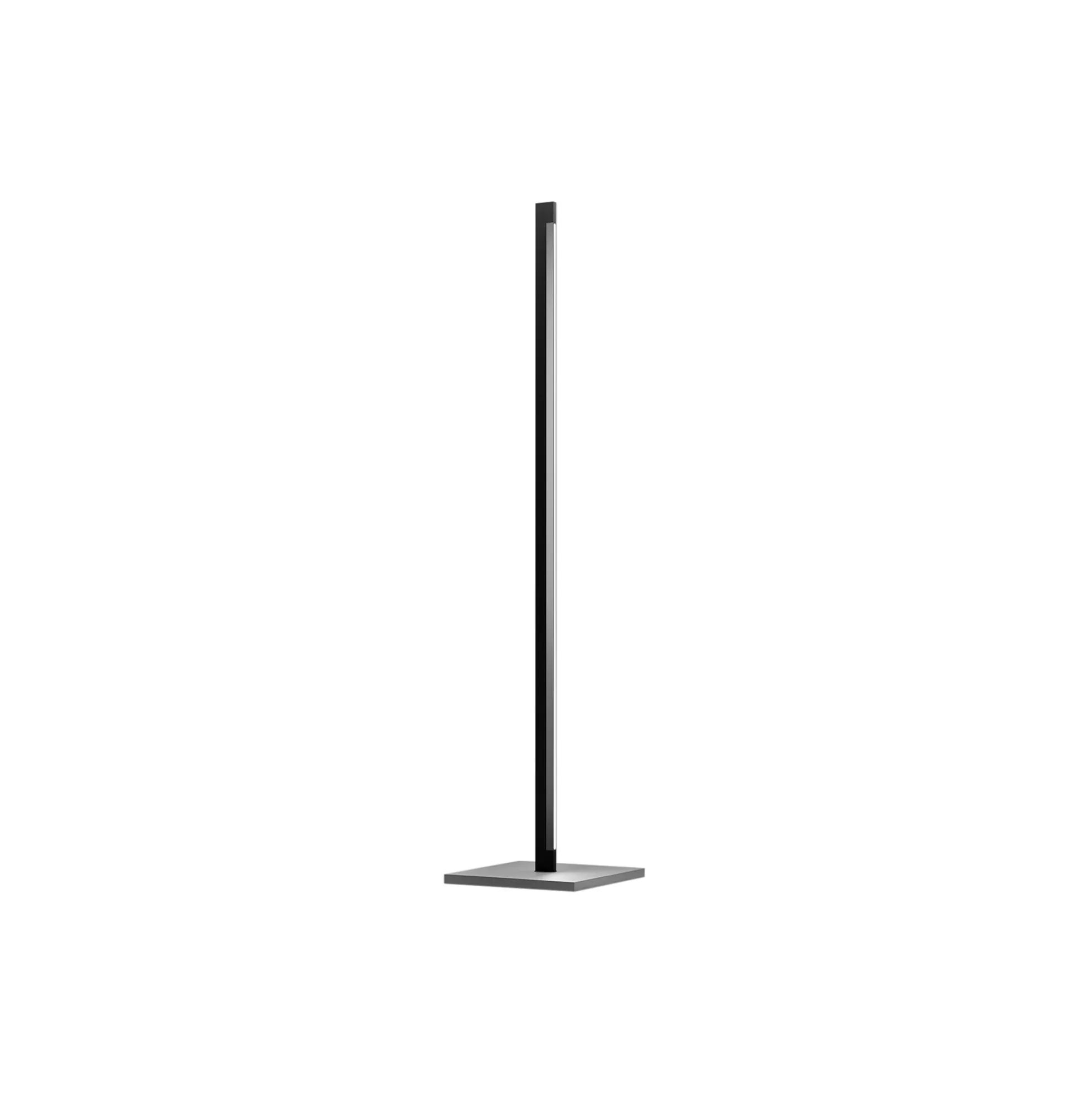 INLAY F1 LINEAR gulvlampe, matt black/satin silver