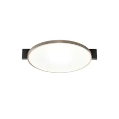 INLAY ROUND C2 loft-/væglampe, matt black/satin gold