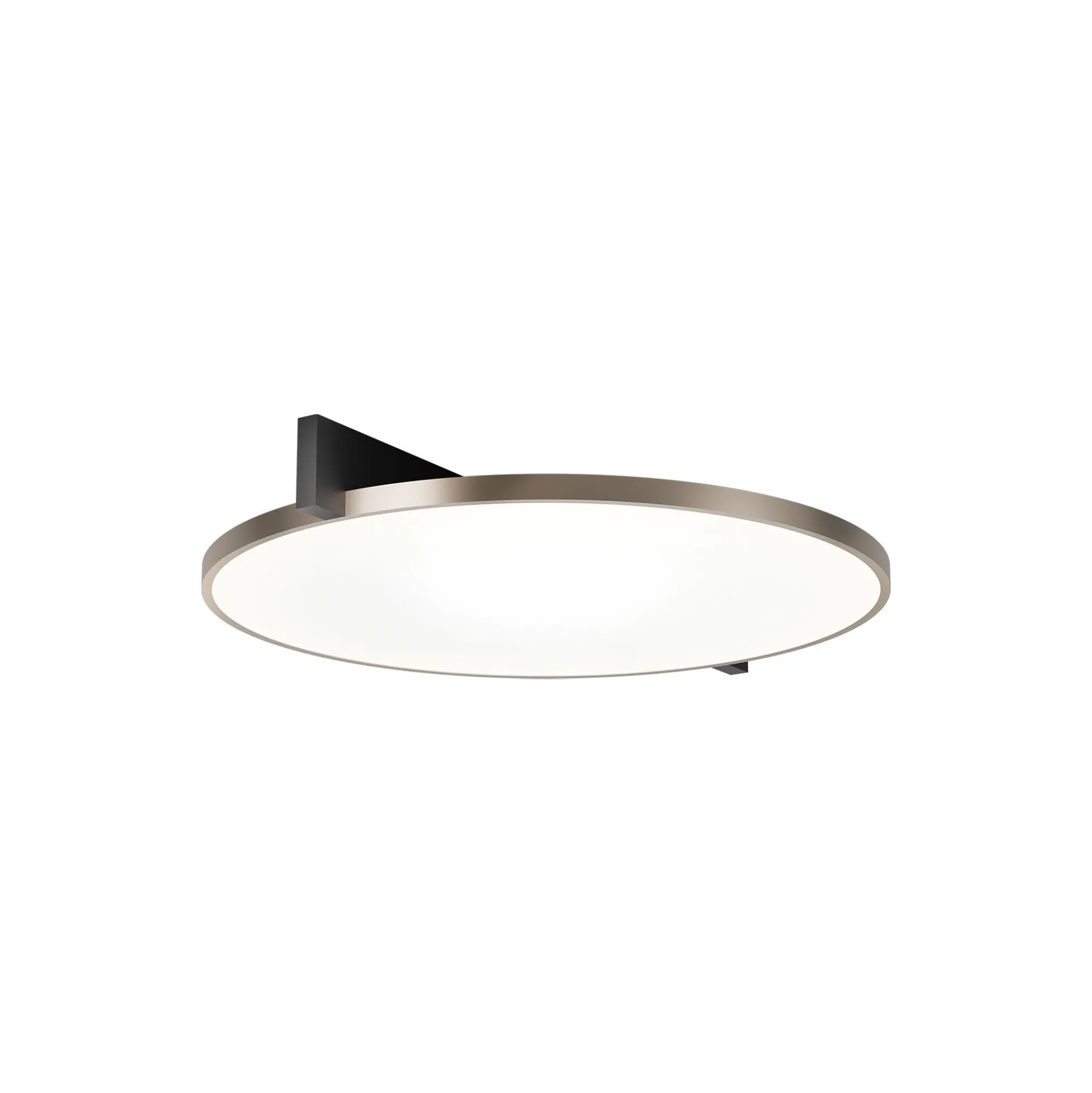INLAY ROUND C3 loft-/væglampe, matt black/satin gold