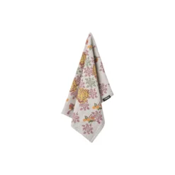 Jacquard & Broderet økologisk viskestykke
