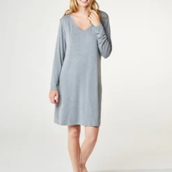 Jacqueline Longsleeved Dress, grey melange