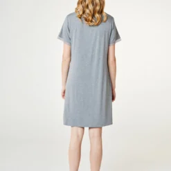 Jacqueline Shortsleeved Dress, grey melange