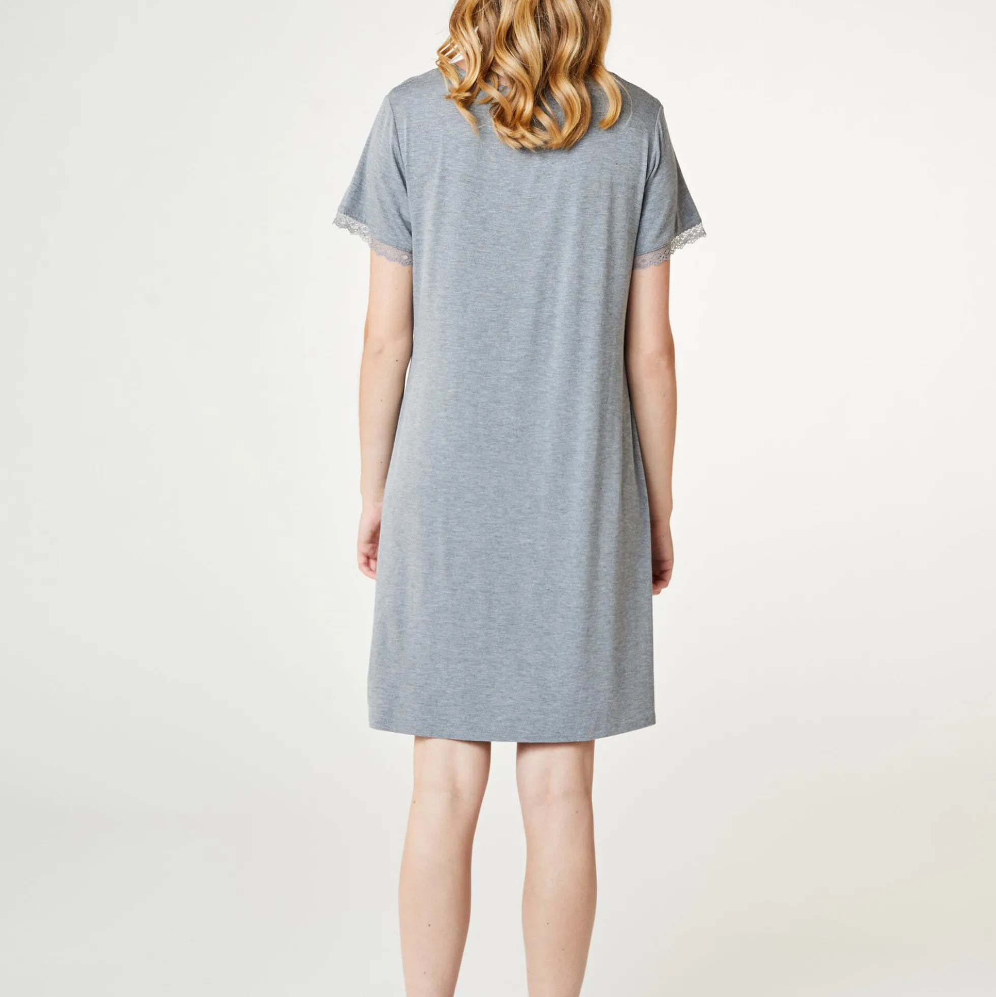 Jacqueline Shortsleeved Dress, grey melange