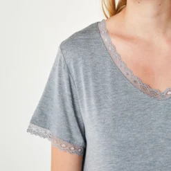 Jacqueline Shortsleeved Dress, grey melange