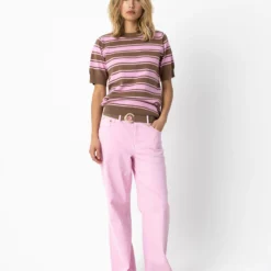 Jeans in pink denim, bon bon pink