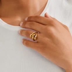 JENNINGS ring, guldbelagt