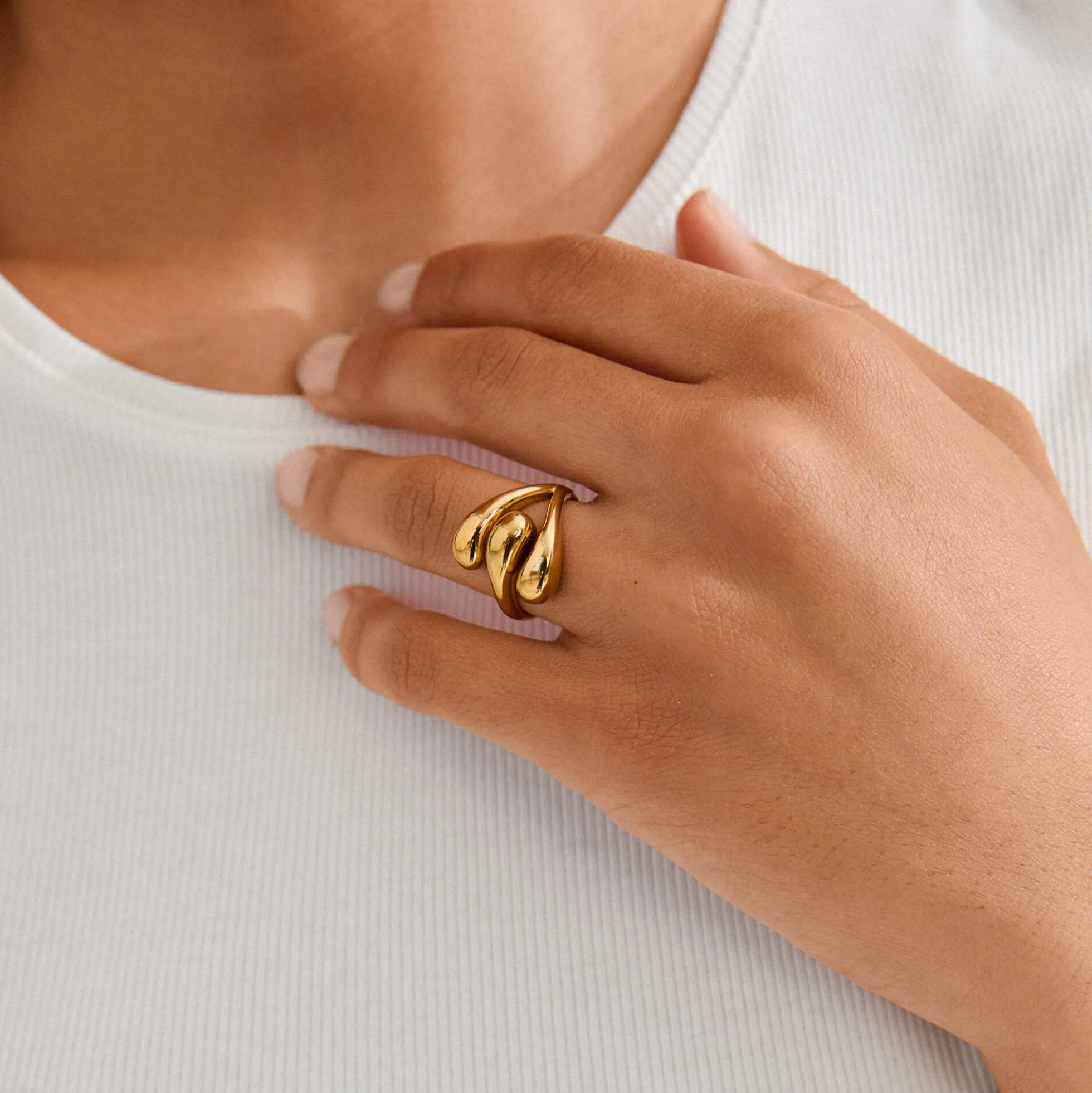 JENNINGS ring, guldbelagt